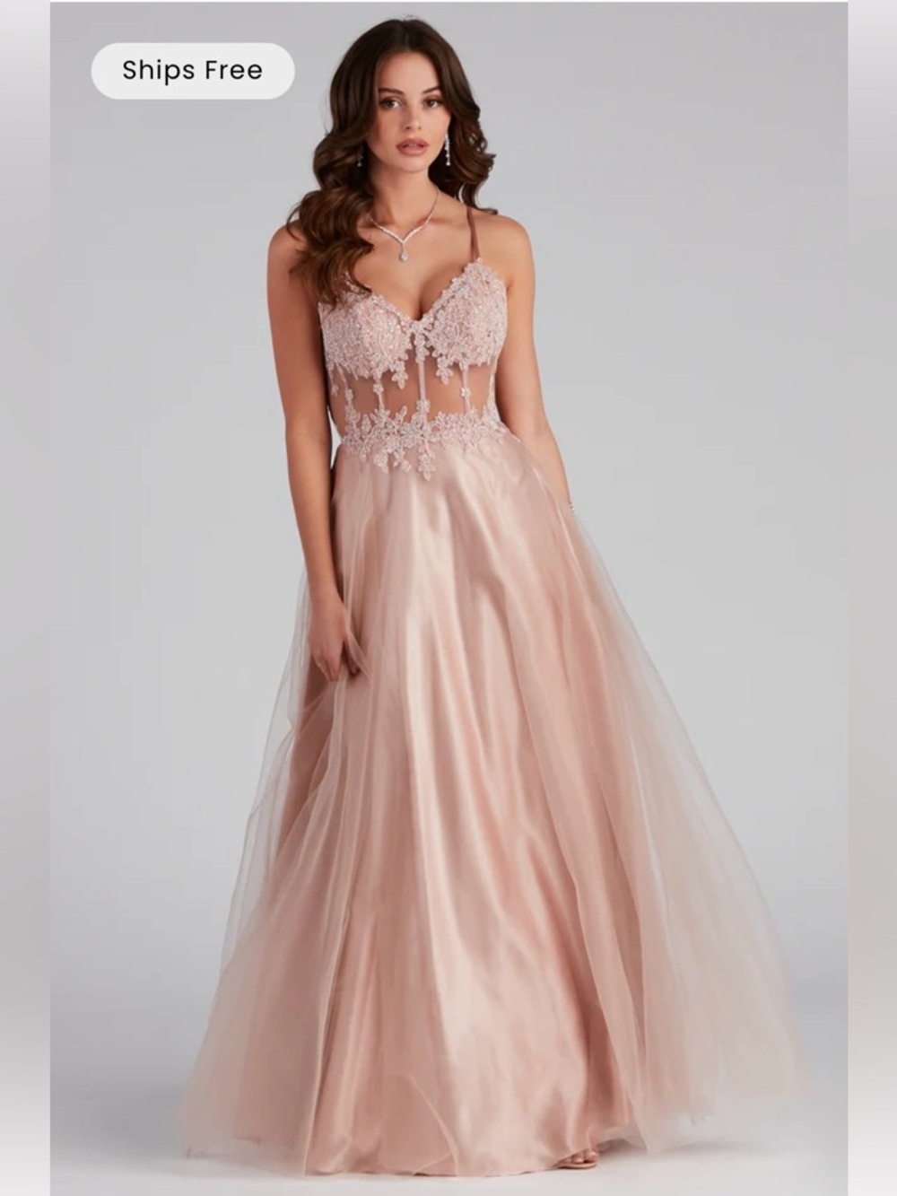 Pink Blush Prom Dress by Blondie Nites